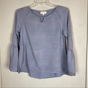 Cloth & Stone chambray bell sleeve shirt XS